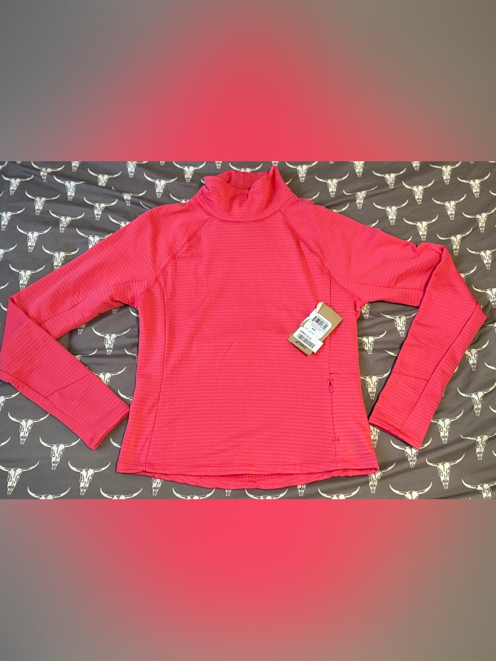 Asics Pink Athletic Pullover Womens M nwt